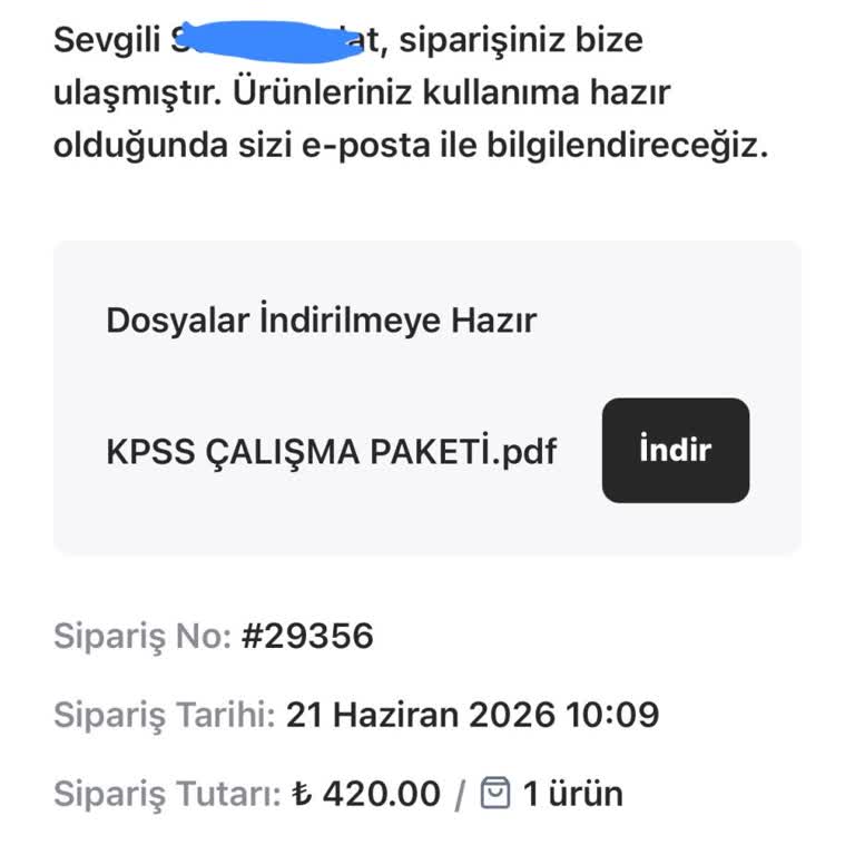 Satın Aldığım Dijital Kitapçığa Erişemiyorum Ve İade Talebim Cevap Bekliyor