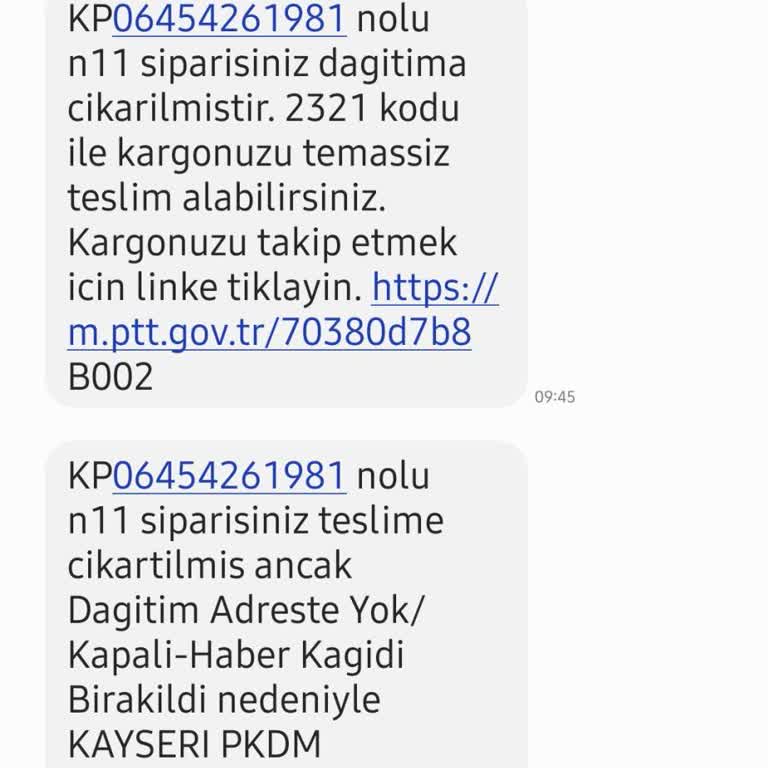 Kargo Teslimi İçin Zile Basılmadı Ve Telefonla Aranmadı