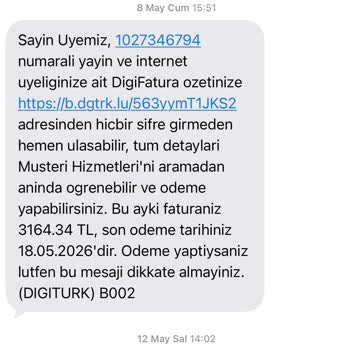 Digiturk Faturasında 2.899 TL Fazla Ücret Ve Çözülmeyen Sorun