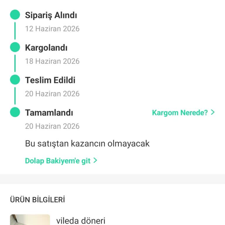 Dolap Satış Kazancım Kesildi Ve Açıklama Yok