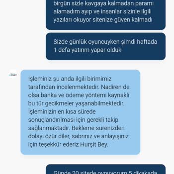 30.000 TL Kazancım Ödenmedi, Canlı Destek Tarafından Engellendim