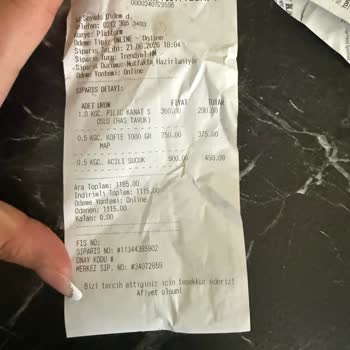 Köfteci Yusuf Küflü Sucuk Ve Eksik Gramajlı Kanat İadesi Talebi