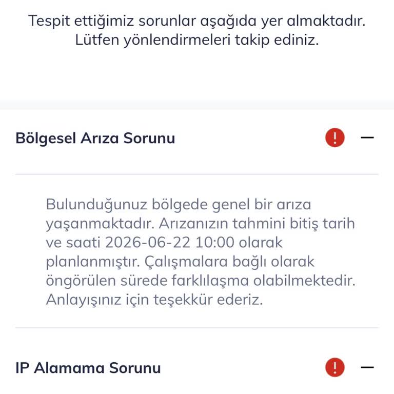 Mayıs Ayı İnternet Kesintisi İçin Fatura İndirimi Talebi
