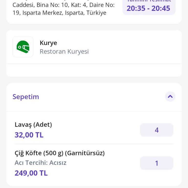 Acısız Sipariş Acılı Geldi, Destek Çözüm Sunmadı