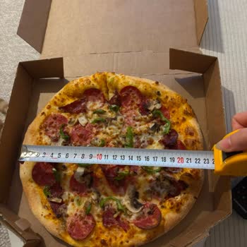 Siparişte Yanlış Pizza Boyutu