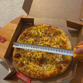 Siparişte Yanlış Pizza Boyutu