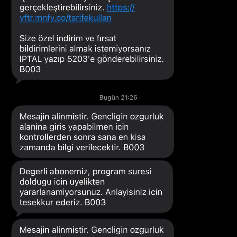 FreeZone Sosyal Medya Paketi Verilmediği İçin Mağduriyet