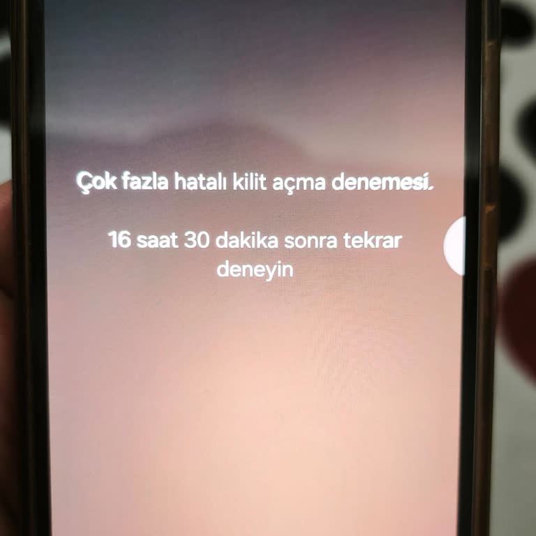 Samsung A34 Telefonumun Kendiliğinden Kilitlenmesi Ve 24 Saatlik Kullanılamaz Durumu