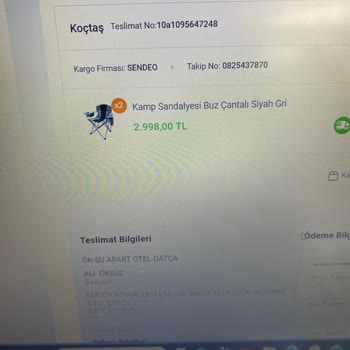 Kamp Sandalyesi Teslim Edilmedi Ve Müşteri Hizmetlerinden Cevap Yok