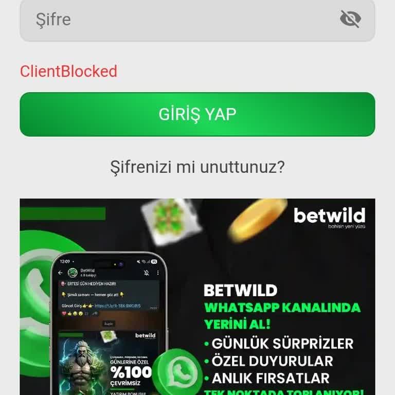 Betwild'de Çekim Talebi Sonrası Hesap Bloke Edildi Ve Ödeme Yapılmadı