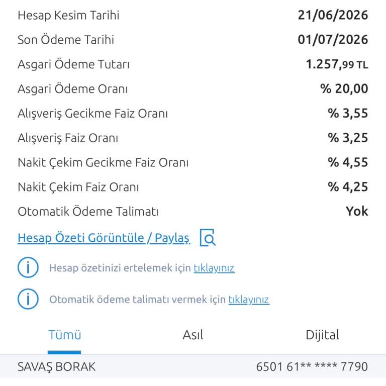 Onaysız Yıllık Kart Aidatı Kesintisi Ve Geri Ödeme Talebi