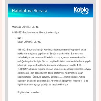 Akşam 19.00 Sonrası Sürekli Kesilen İnternet Ve Çözüm Bulunamayan Müşteri Hizmetleri