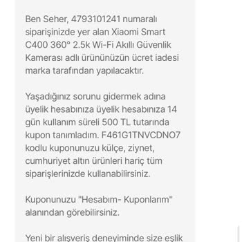 Hepsiburada’da Kamera İadesi Ve Geri Ödeme Gecikmesi