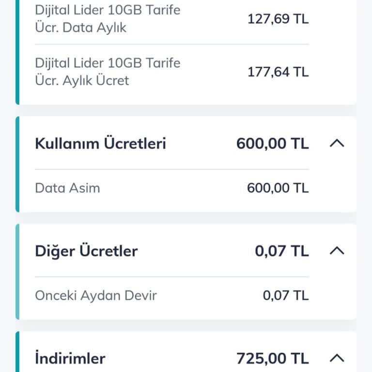 8 Dakikalık Maps Kullanımı Nedeniyle 600 TL Data Aşımı Ücreti Şikayeti