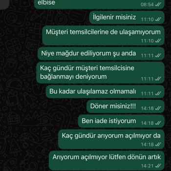 Maslak Davet Çok Şubesinde Elbise Kiralama İadesi Reddedildi Ve Müşteri Desteği Yetersiz