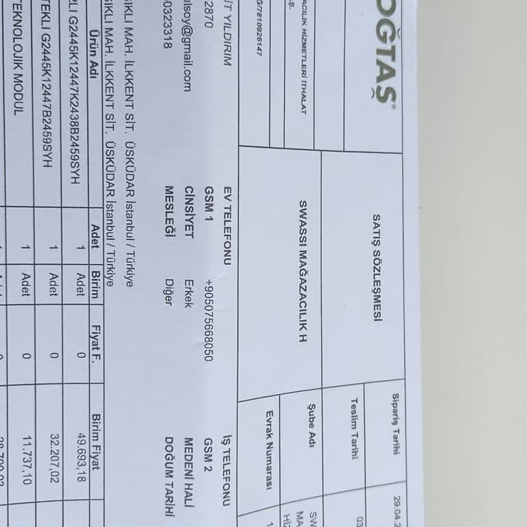 Doğtaş Mobilya'dan Uzun Teslimat Gecikmesi Ve İade Talebi