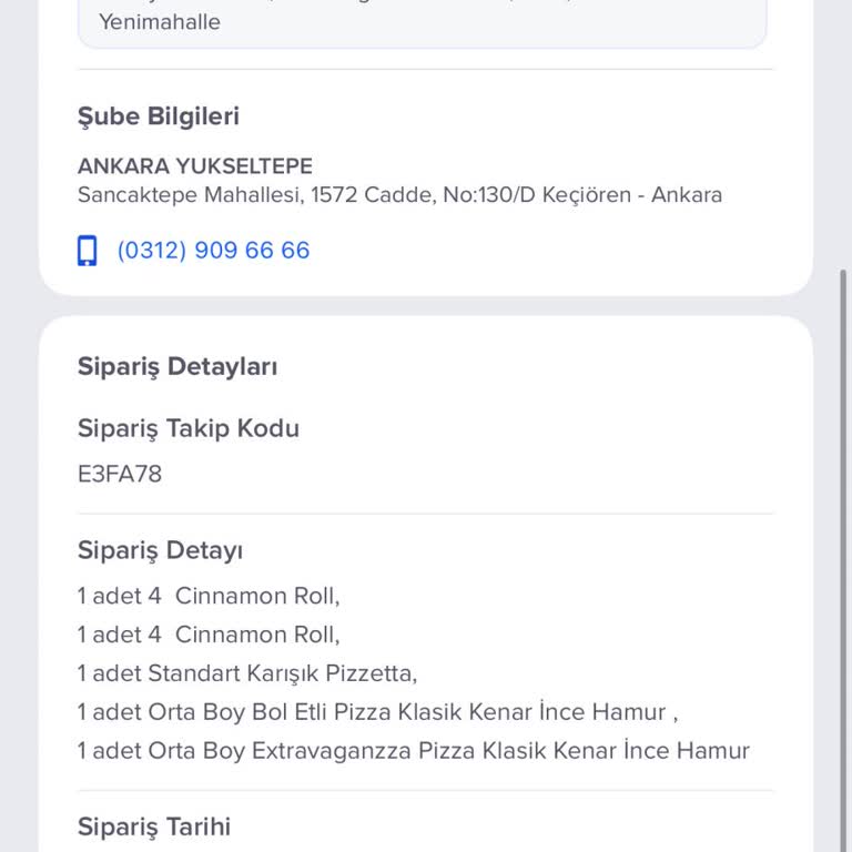Teslim Edildi Görünüp Sipariş Gelmeyen Domino’s Şikayetim