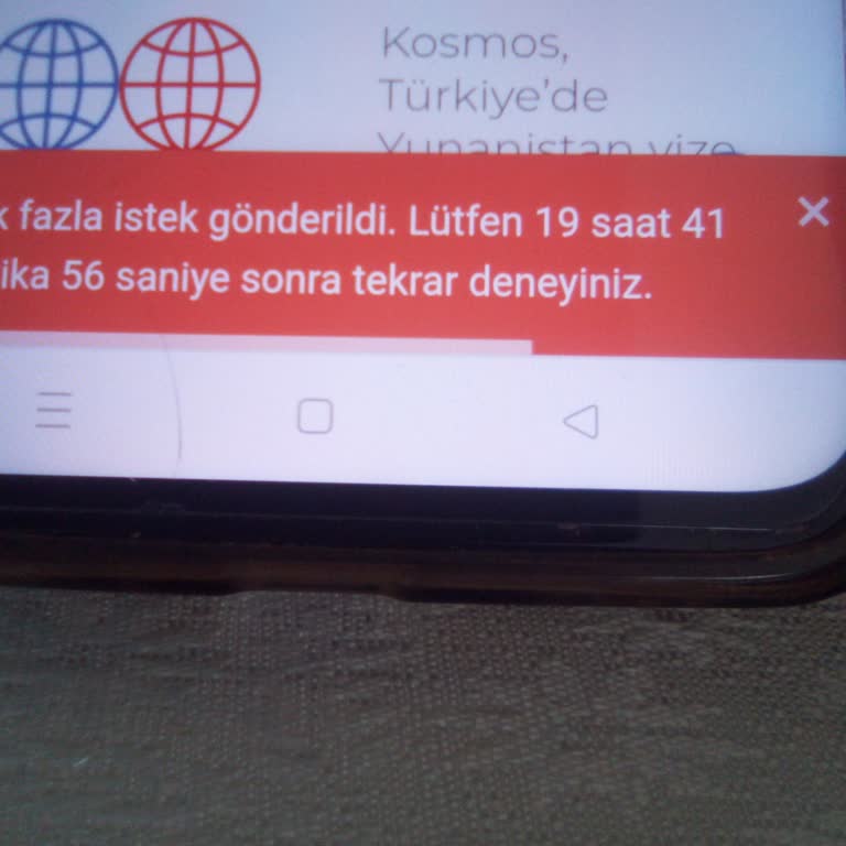 Kosmos Vize Hizmetleri Vize Randevu Sitesinde Giriş Engeli ve Haksız Kısıtlama