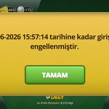 Mynet Çanak Okey’de Haksız Ceza, Puan Silinmesi Ve Jeton Kaybı