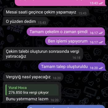 180 Bin TL Yatırdığım Hesaptan Sahte Vergi Talebi Ve Çekememe