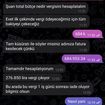 180 Bin TL Yatırdığım Hesaptan Sahte Vergi Talebi Ve Çekememe