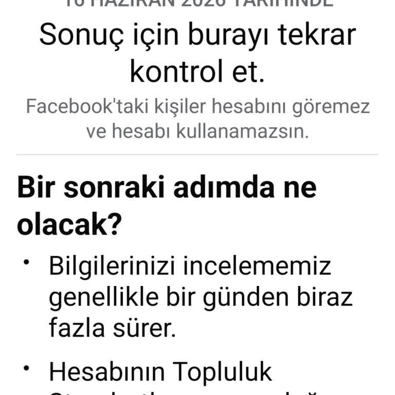 Facebook Hesabım Açıklama Olmadan Askıya Alındı Ve İtirazıma Cevap Gelmedi