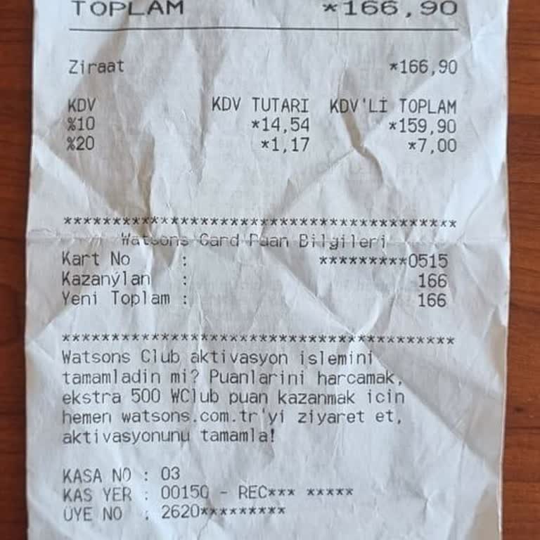 Watsons Mağazasında 166,90 TL Çift Çekim Ve İade Talebi