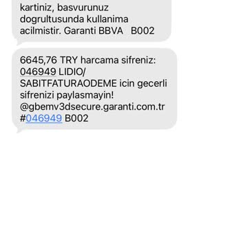 Lidio Üzerinden Fatura Ödemesinde 1.452 TL Fazla Kesinti Ve Açıklama Talebi