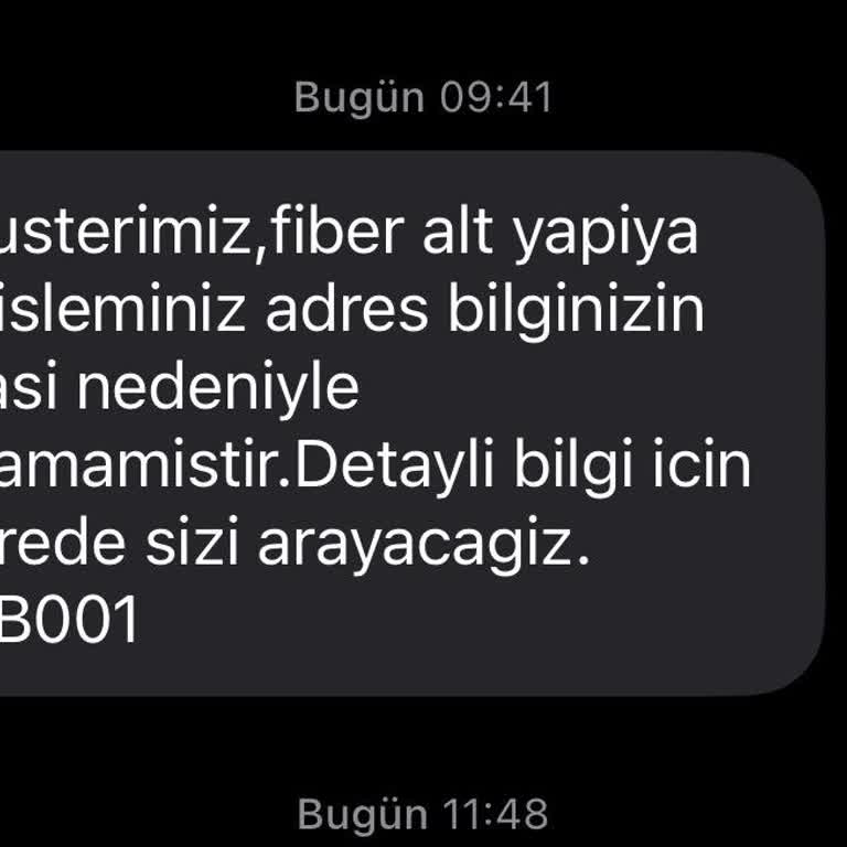 Adres Hatası Nedeniyle Tekrarlanan Fiber Başvurularının İptali