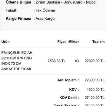 Eminçelik Ücretsiz Kurulum Sözü İhlali