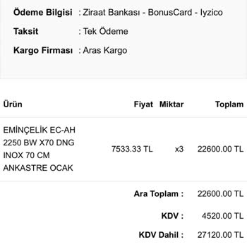 Eminçelik Ücretsiz Kurulum Sözü İhlali