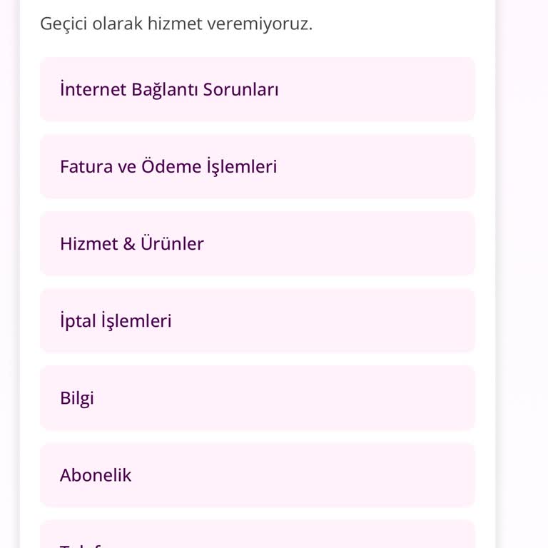 Altyapı Sorgulamasında Otomatik Sohbet Yardımcı Olmuyor