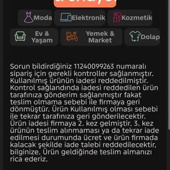 Trendyol’da Arızalı Kulaklık Değişim Ve İade Talebinin Reddi