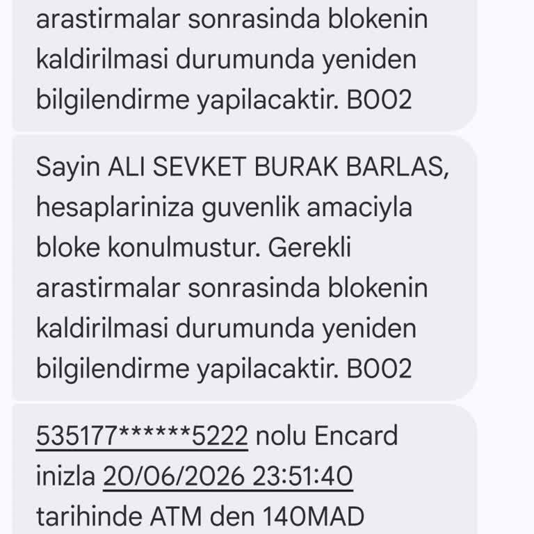 Enpara.com Hesaplarıma Yasal Dayanaksız Bloke