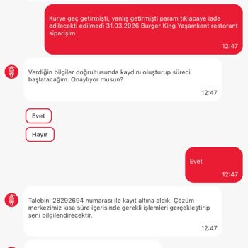 Tıkla Gelsin'de Yanlış Ve Soğuk Sipariş, İade Sözünün Tutulmaması