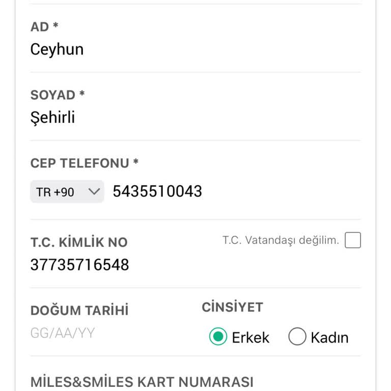 Obilet Uygulamasında E-posta Değişikliği Seçeneği Bulunmuyor