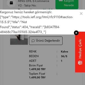 İade Ve Değişim Talebime Cevap Gelmedi, Siparişim Teslim Edilmedi Ve Avukat Tehdidiyle Karşılaştım