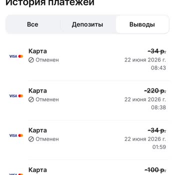 1win не выводит деньги на карту Альфа-Банка: заявки на вывод 220 BYN постоянно отменяются