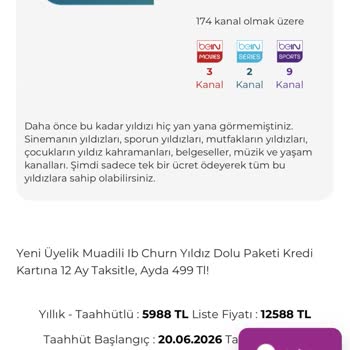 Beklenen 12 Aylık Taksit Ödemesi Yerine Tek Seferlik 5.972 TL Ücretinin Çekilmesi