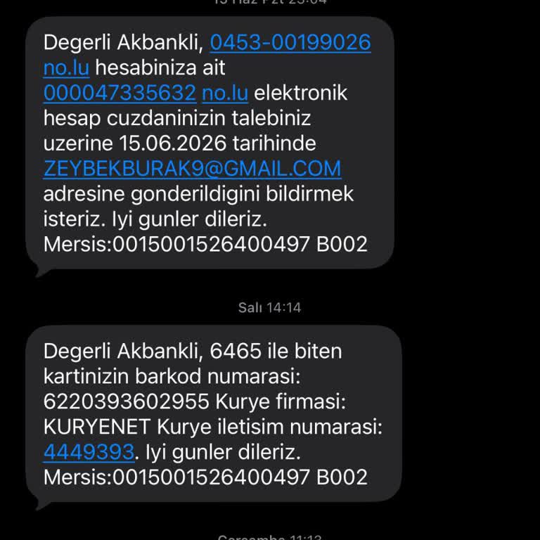 Akbank Kredi Kartı Teslim Edilmedi, Açıklama Ve Acil Teslimat Talebi