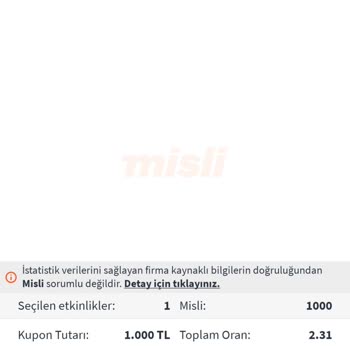 Kazancım Ödenmedi, 2.310 TL Bahisim Yanlış Değerlendirildi