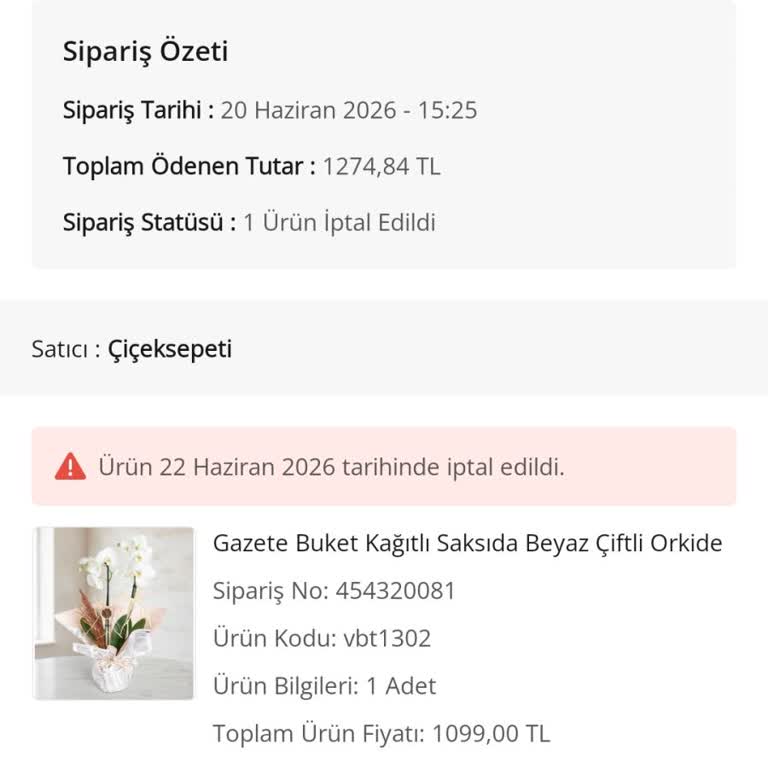 Çiçek Sepeti Teslimat Gecikmesi Özel Yıl Dönümü Sürprizini Mahvetti