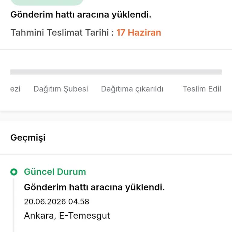Kargo Teslim Edilmedi, Bilgi Alamadım