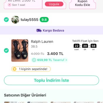 Dolap’ta Sepette Fiyat Artışı Ve Yüksek Komisyon Şikayeti