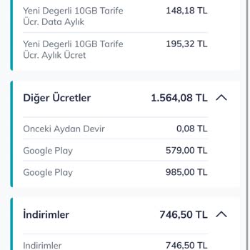 Türk Telekom’da Yetkisiz Google Play Harcamaları İçin Fatura Düzeltilmesi Ve İptal Talebi