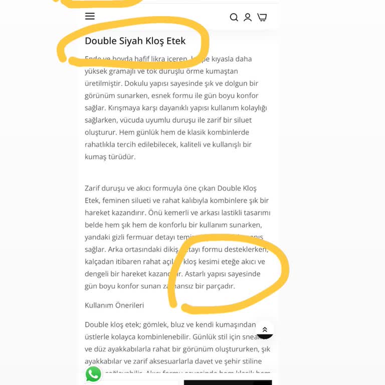Astarlı Olması Gereken Etek Astarsız Geldi, Açıklama Yanıltıcı