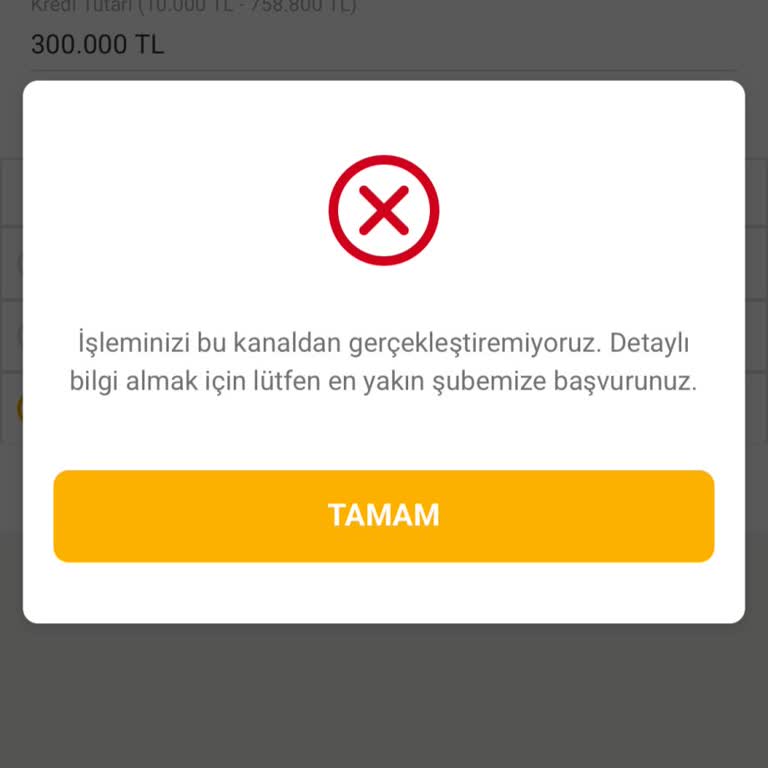 VakıfBank Mobil Bankacılıkta İhtiyaç Kredisi Başvurusu Sürekli Engelleniyor