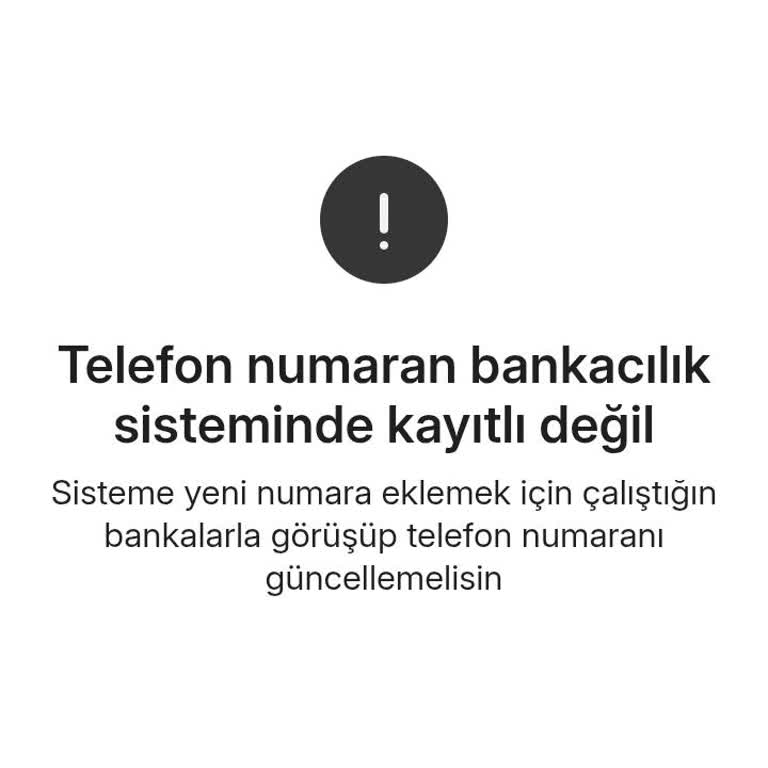 Bankacılık Sisteminde Telefon Numaram Tanımlı Değil, Kredi Kullanamıyorum
