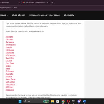 Riot Onaylı Satıcıdan VP Kodu Gelmedi Ve Ücret İade Edilmedi