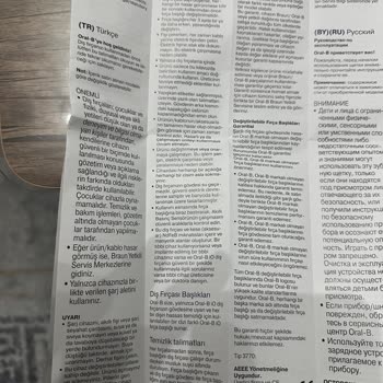 Oral-B IO 2 Diş Fırçası İlk Kullanımda Şarjsız Çalışmıyor Ve Değişim İsteği